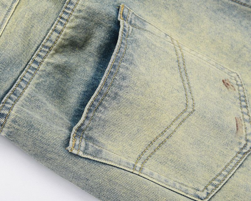 Japanese Brand × Jean High street blue washed ink classic slim jeans y2k Size US 32 / EU 48 - 4 Thumbnail
