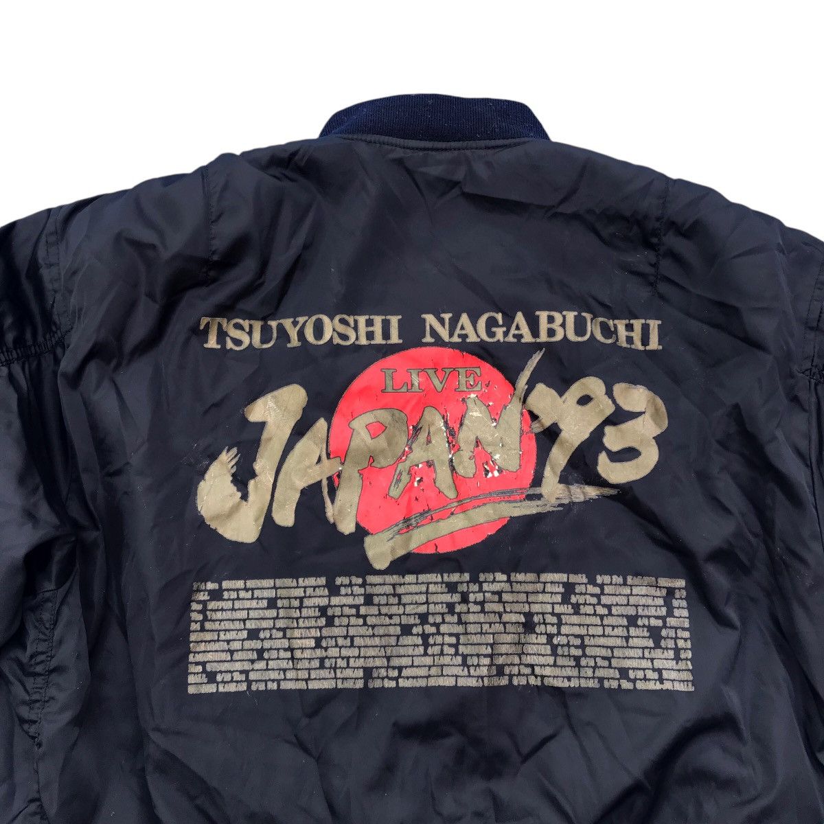 Band Tees × Japanese Brand × Vintage Rare Vintage 90s Tsuyoshi Nagabuchi Live Japan 1993 Ma1 Size US L / EU 52-54 / 3 - 5 Thumbnail