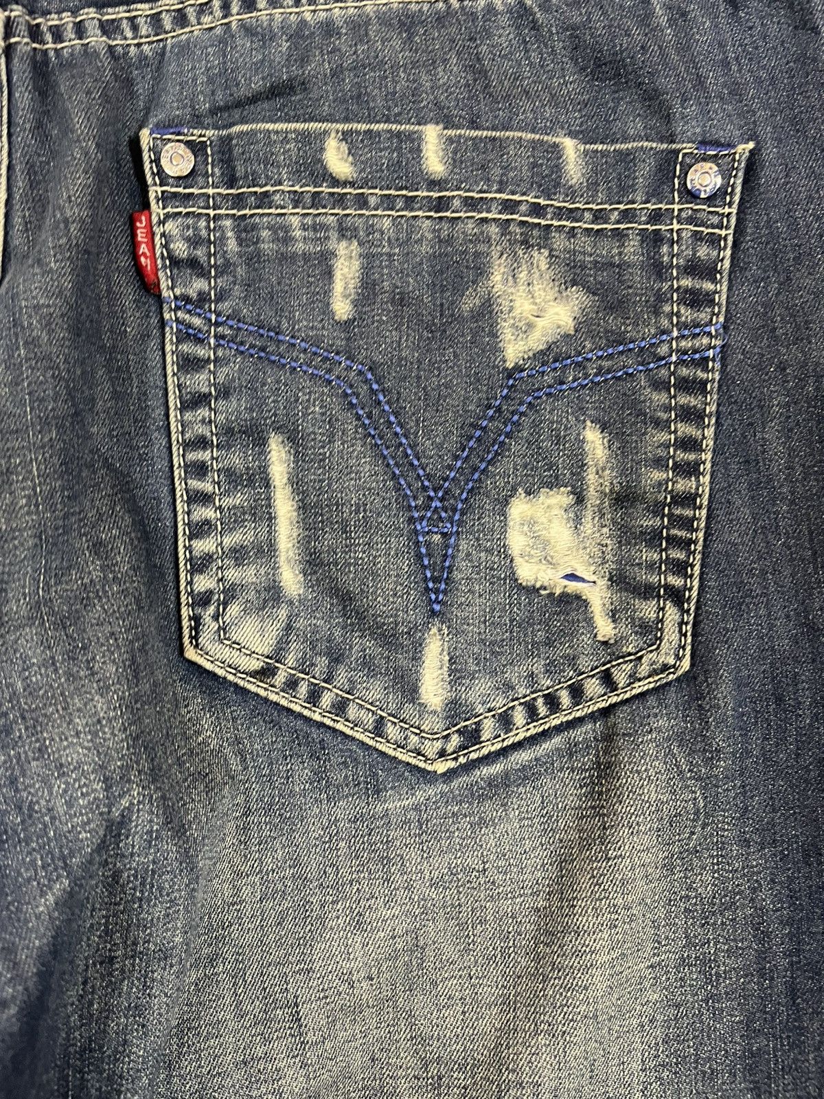 14th Addiction Vintage Jeans Distressed Denim Size US 34 / EU 50 - 10 Thumbnail