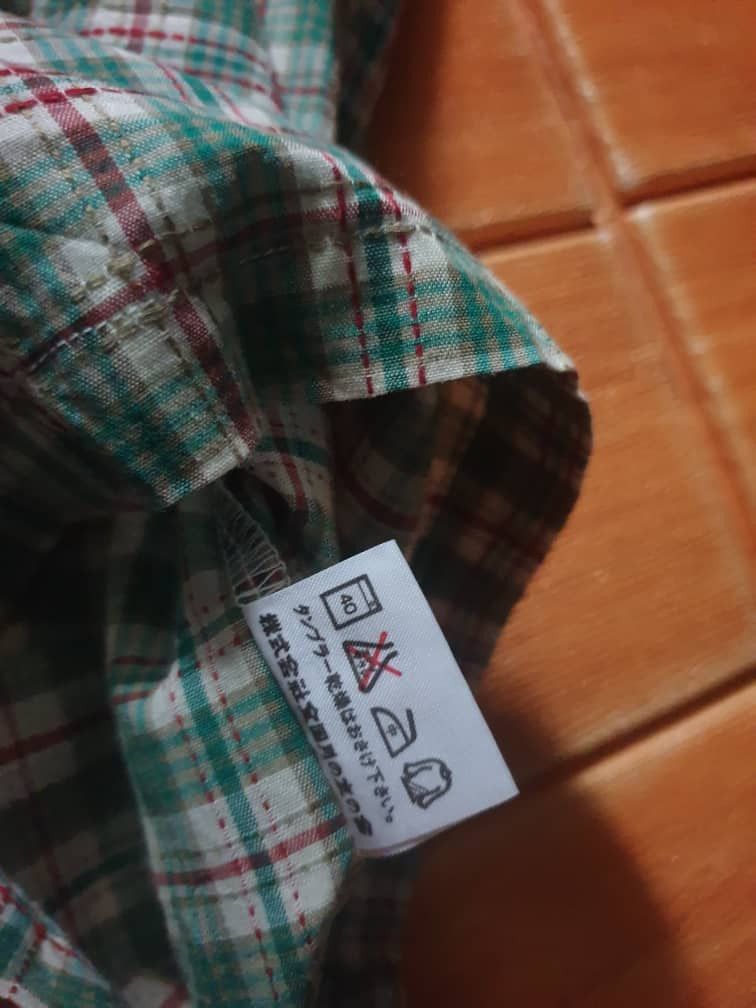 Japanese Brand Tsukinotomo checkered green Shirt Size US L / EU 52-54 / 3 - 4 Thumbnail