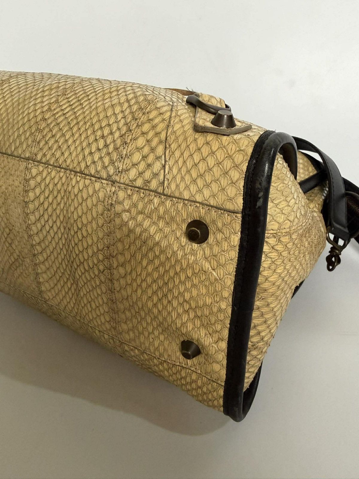 Balenciaga 2000’s Balenciaga Python Skin Classic City Medium Size ONE SIZE - 9 Thumbnail