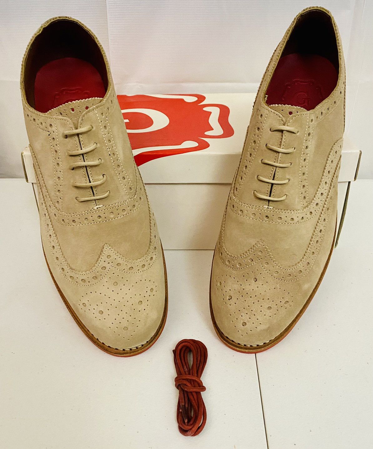 Grenson GRENSON Stanley Brown Suede Leather Firewalk Brogue 11.5 New Size US 11.5 / EU 44-45 - 13 Thumbnail