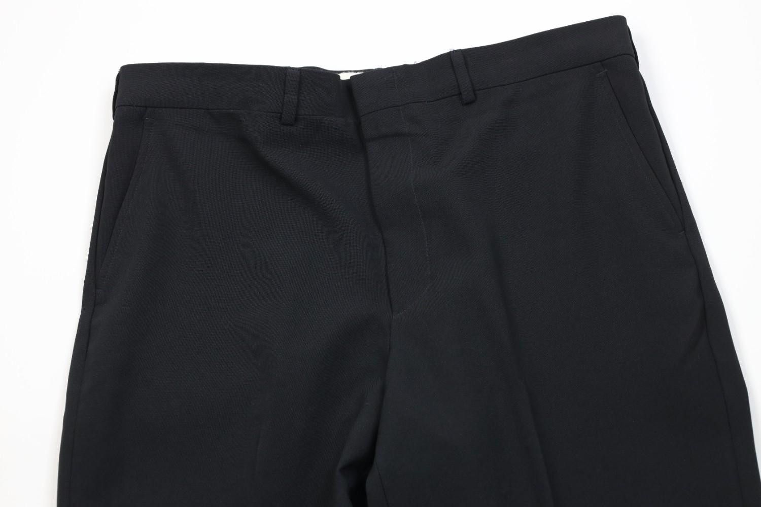 Vintage Vintage 90s Streetwear Flared Wide Leg Chino Pants Black Size US 36 / EU 52 - 2 Thumbnail