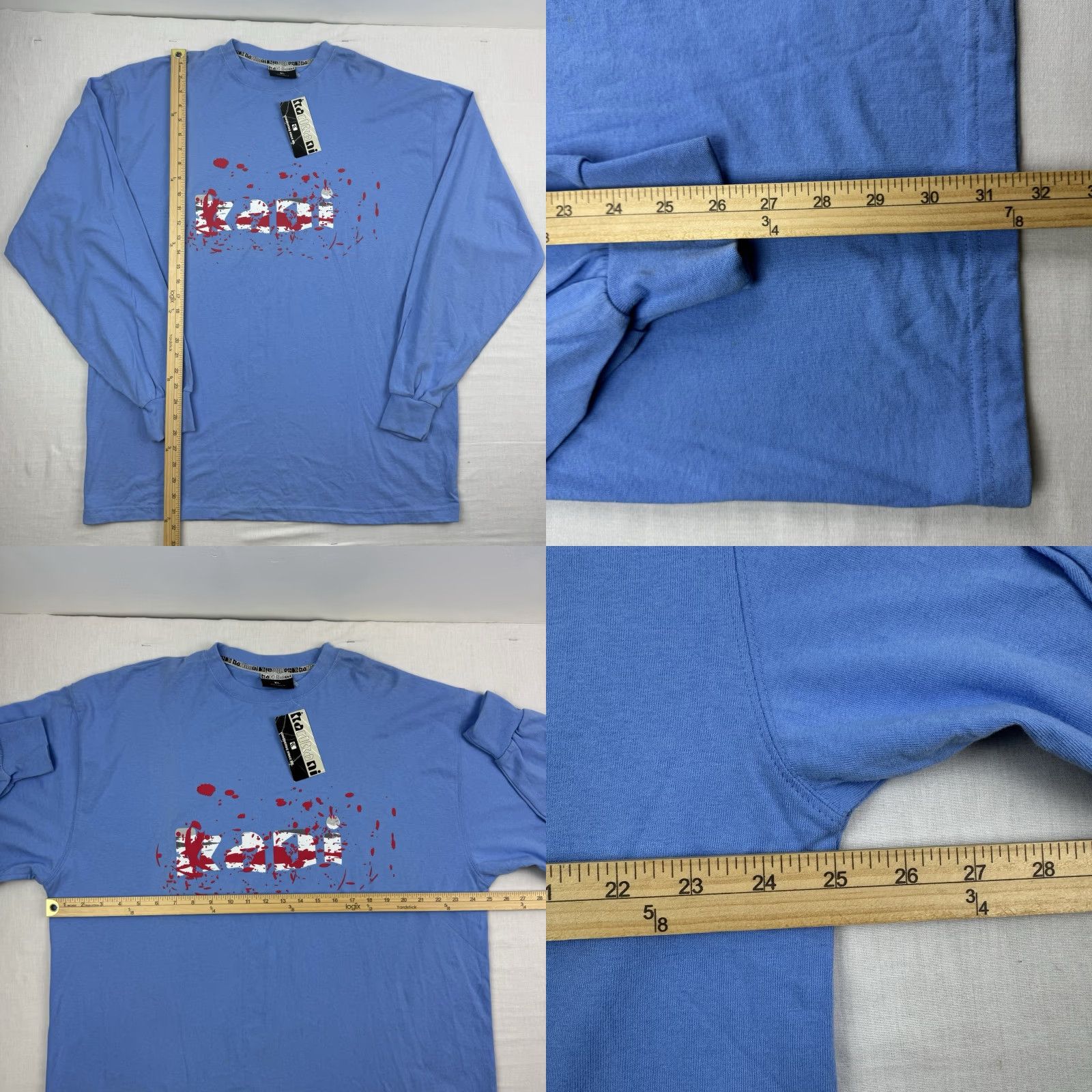Karl Kani VINTAGE Karl Kani Long Sleeve Shirt Adult XL Blue Hipster 90s Y2K Graphic Mens Size US XL / EU 56 / 4 - 8 Thumbnail