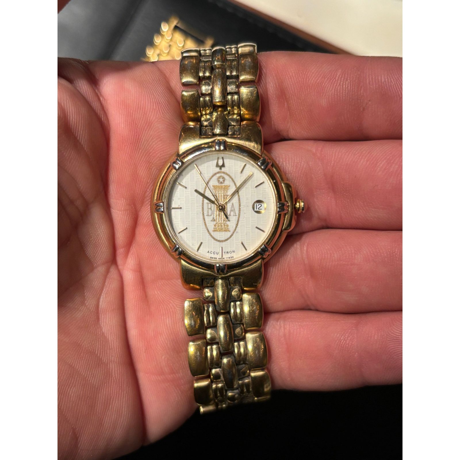 Bulova Accutron Gold Tone Men’s Watch. New Battery. Size ONE SIZE - 1 Thumbnail