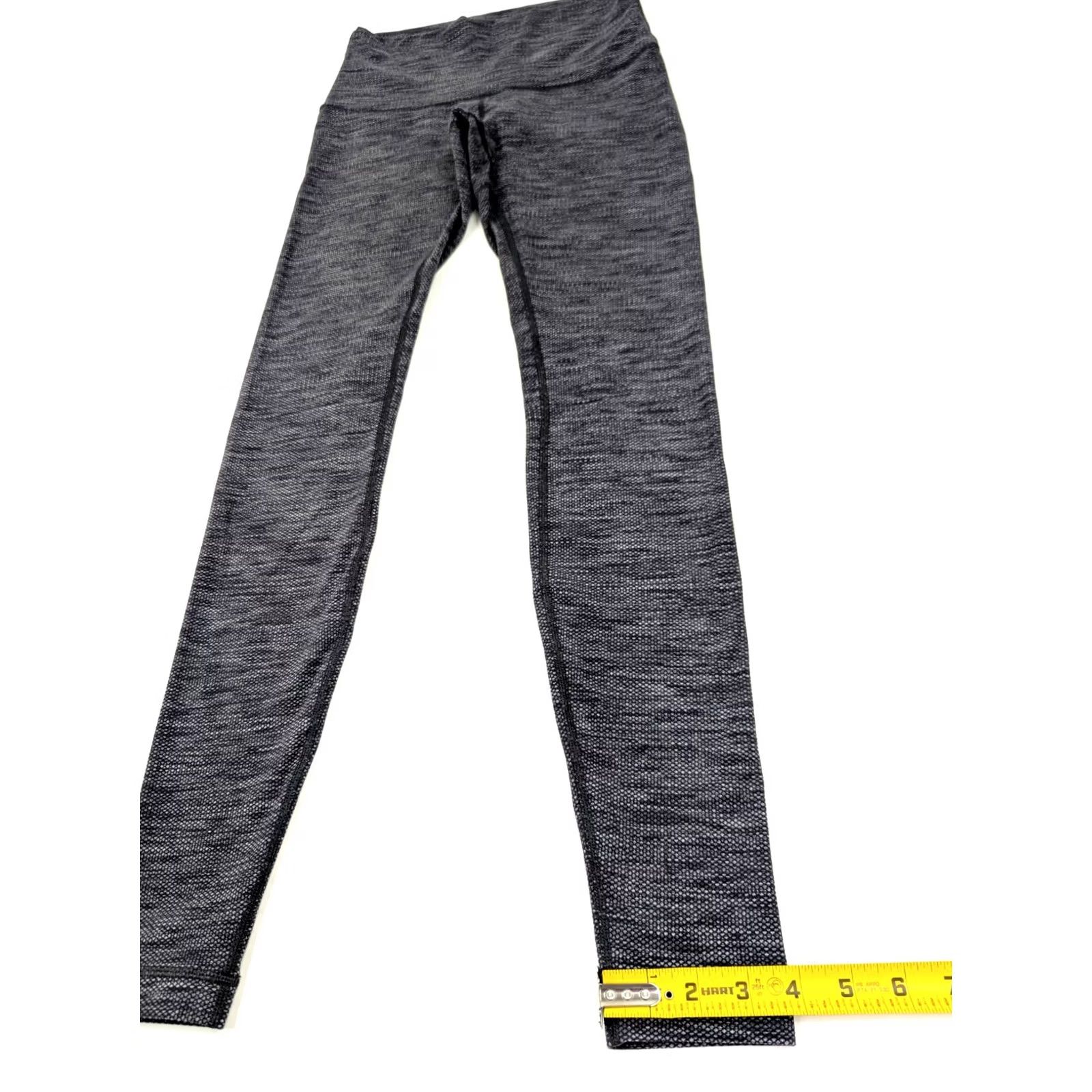 Lululemon Lululemon Wunder Train High-Rise Leggings Women 8 (25x30) Heathered Gray Cropped Athletic Yoga Leggings Womens Size 30" / US 8 / IT 44 - 2 Thumbnail