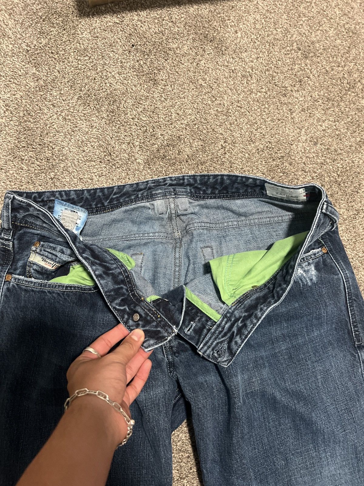 Diesel × Vintage Diesel Zathan 0071S Flared Jeans Size 36 x 30 Size US 36 / EU 52 - 5 Thumbnail