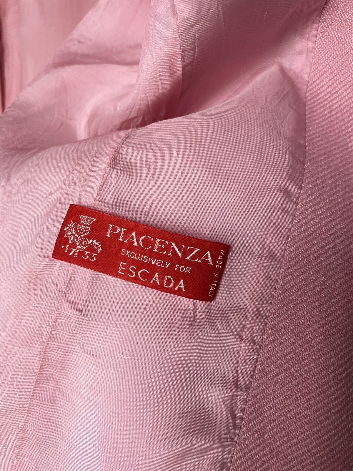 Escada Vintage Escada Piacenza Cashmere Silk Jacket Pink Size S / US 4 / IT 40 - 4 Thumbnail