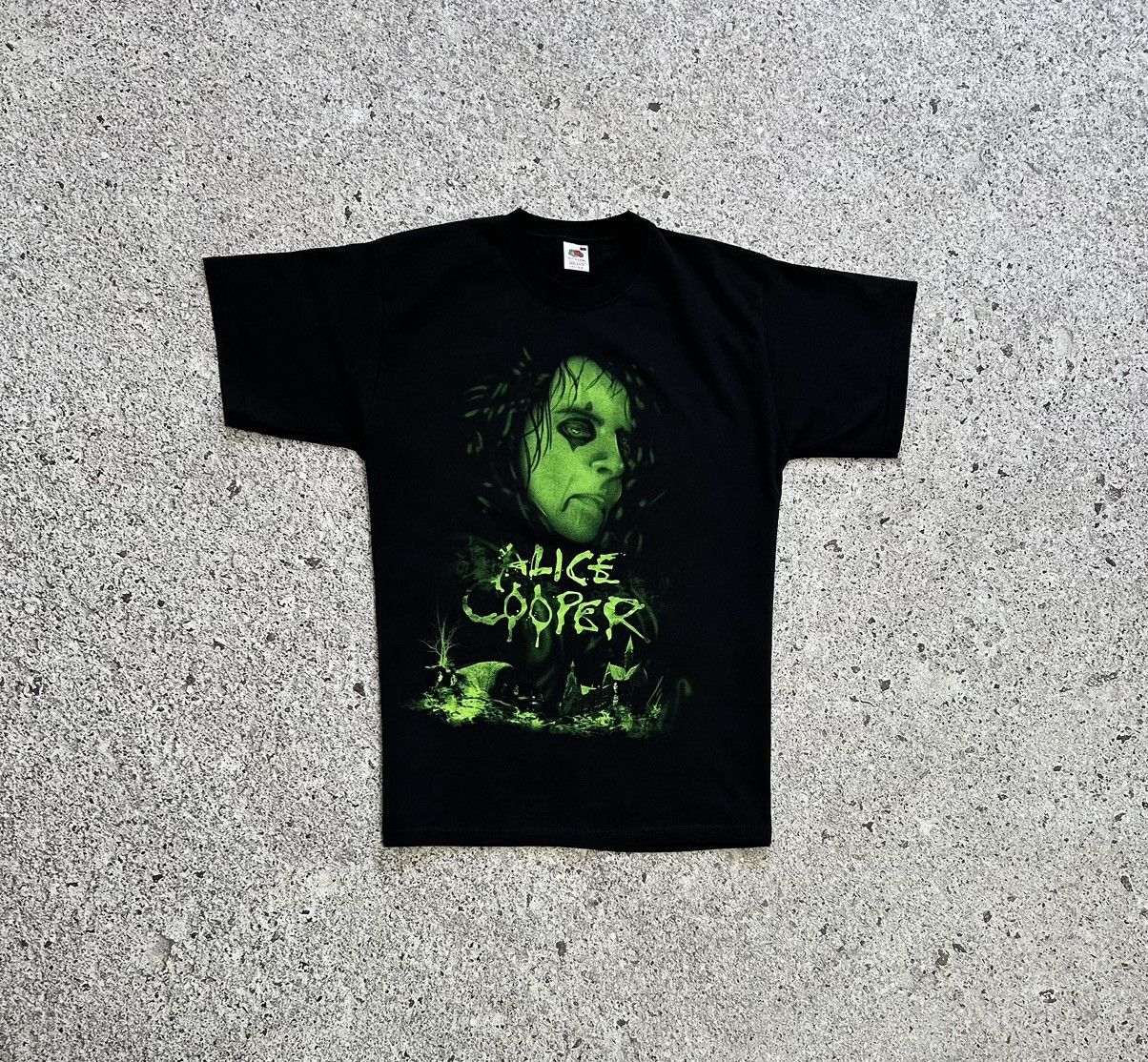 Band Tees × Vintage Vintage Alice Cooper Face Logo 2011 Rock Band T-Shirt Y2K Size US L / EU 52-54 / 3 - 2 Thumbnail