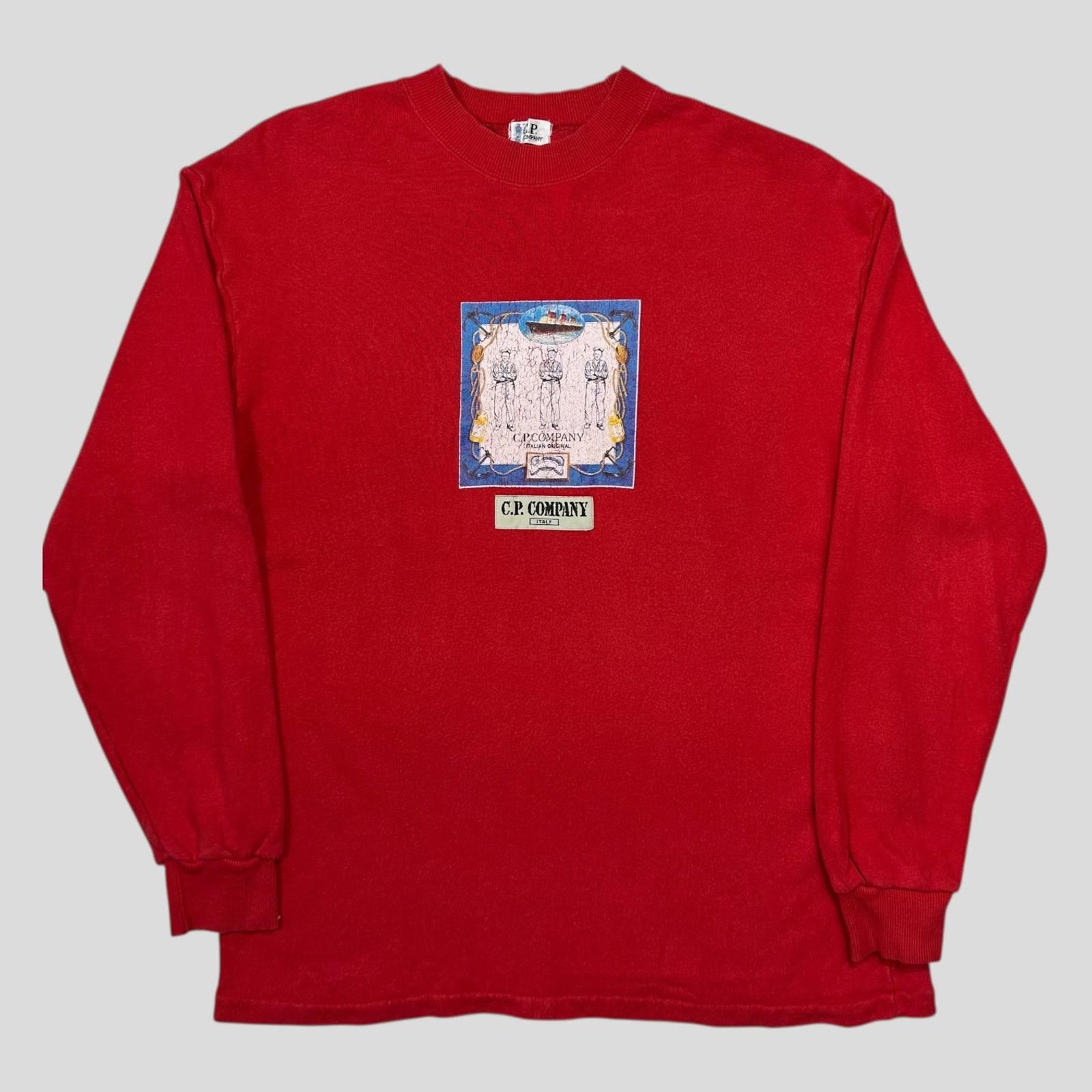 C.P. Company CP Company 90’s Sailor Navy Graphic Sweatshirt Jumper - M Size US M / EU 48-50 / 2 - 1 Thumbnail