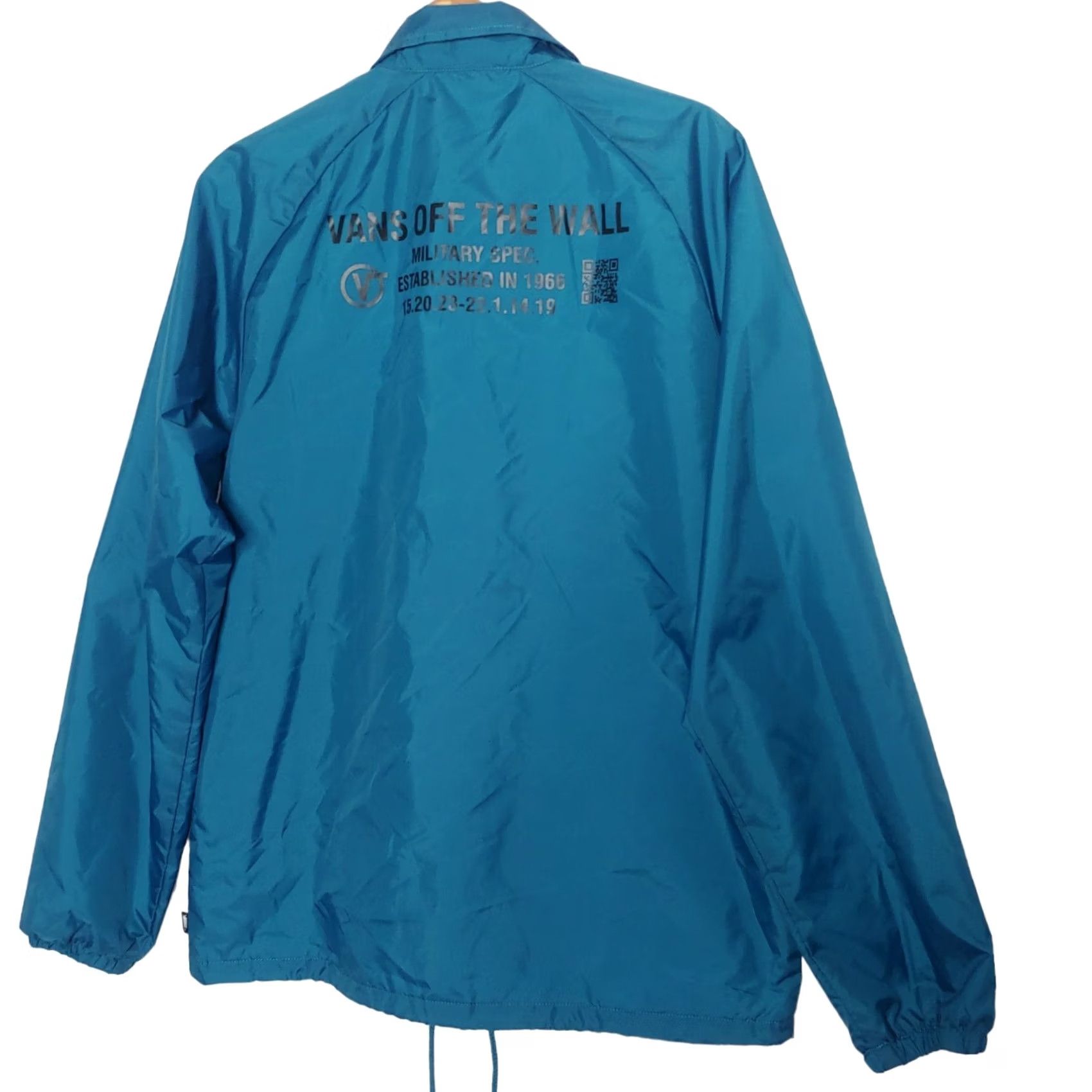 Vans VINTAGE VANS Jacket M Green Off The Wall Teal Snap Retro Skater Military Spec Size US M / EU 48-50 / 2 - 5 Thumbnail