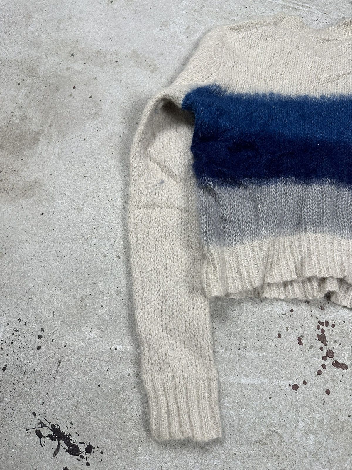 Rag & Bone Rag & Bone Striped Wool Mohair Alpaca Sweater Size S / US 4 / IT 40 - 10 Thumbnail