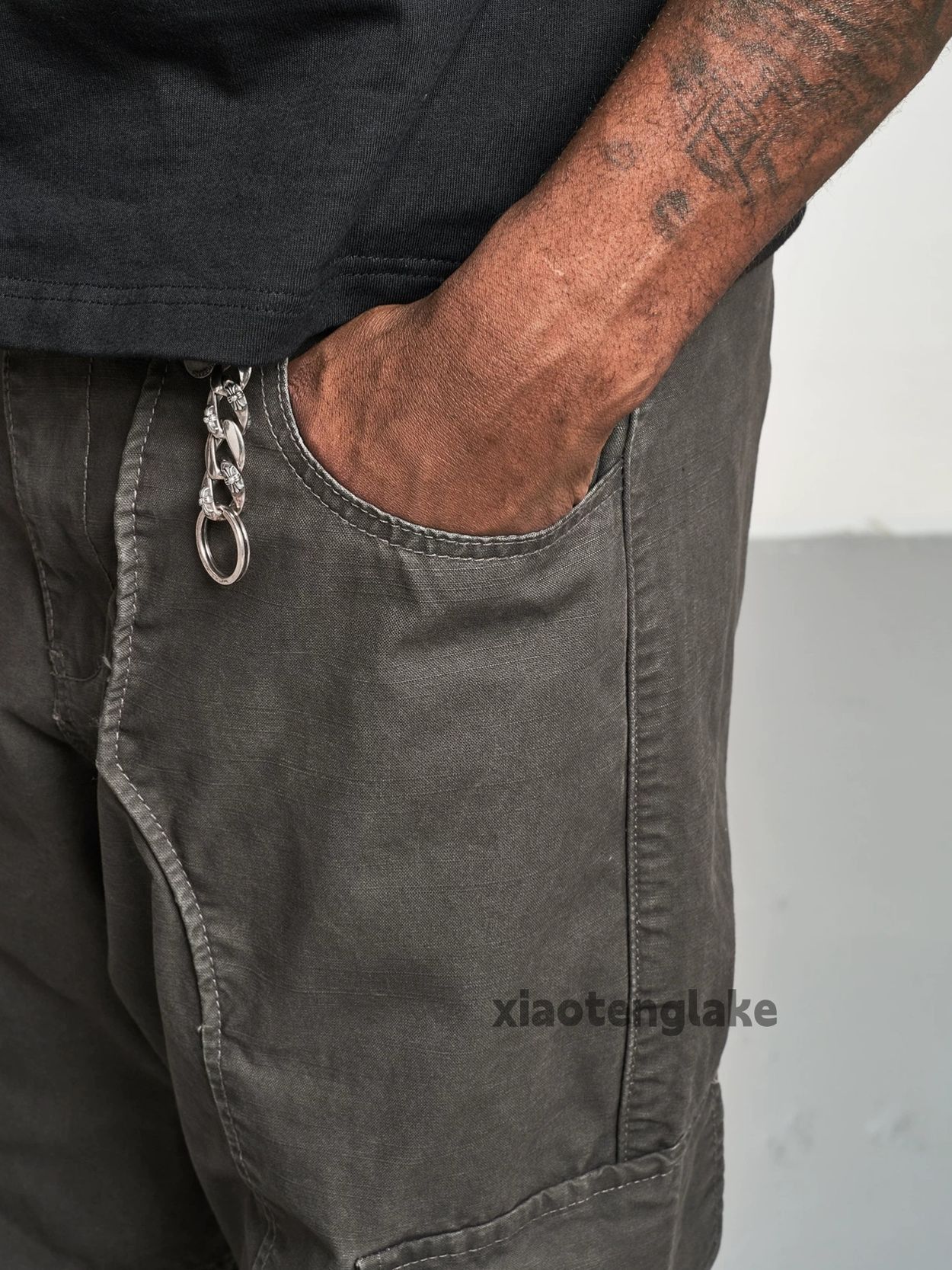 Designer × Japanese Brand × Vintage washed faded utility skate carpenter flared cargo pants Size US 33 - 2 Thumbnail