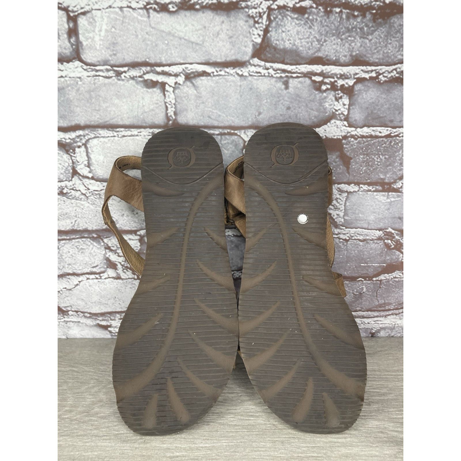 Born Born Handcrafted Brown Leather Strappy Casual Sandals Women’ Size US 10 / IT 40 - 21 Thumbnail