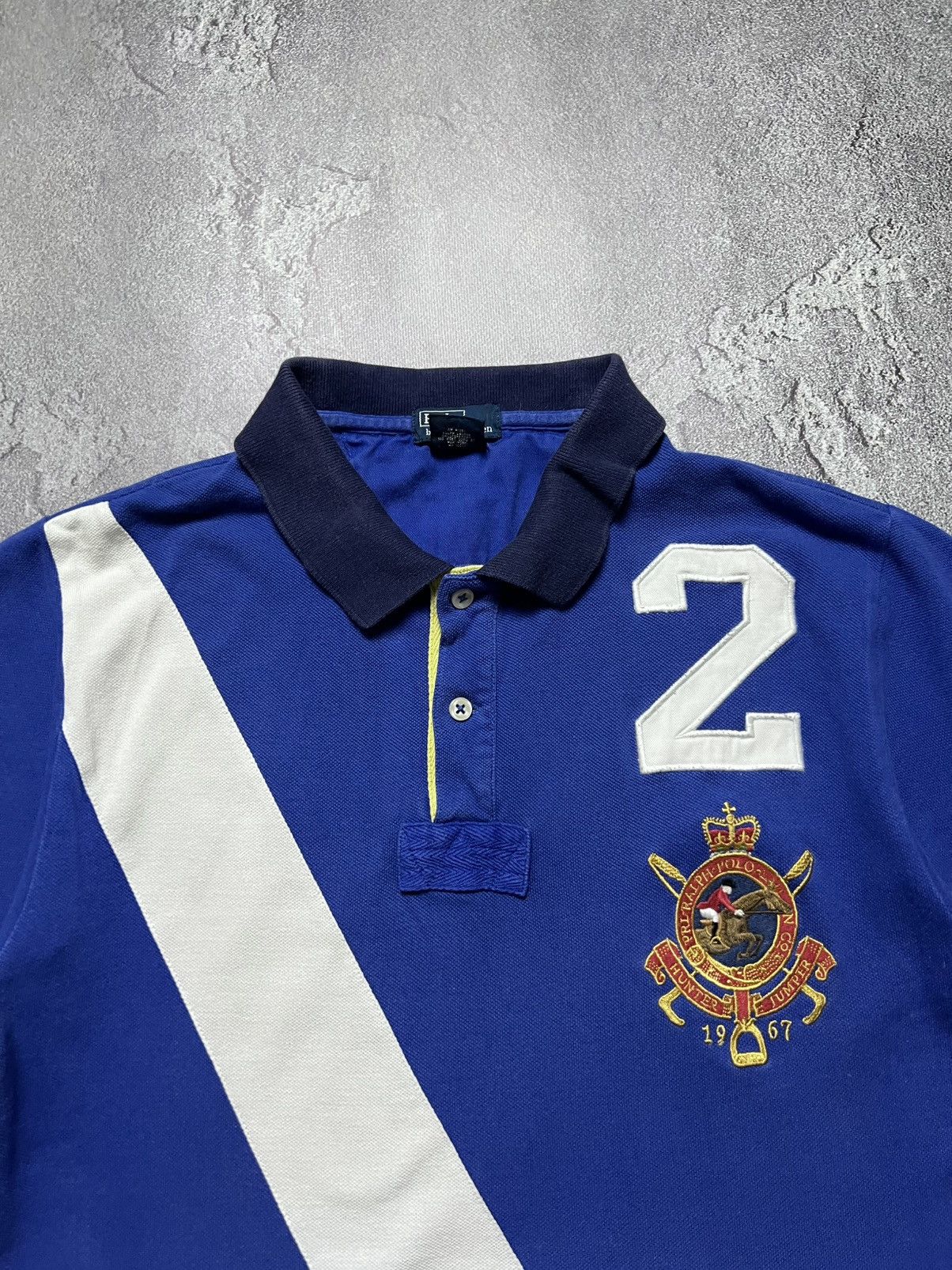 Polo Ralph Lauren Vintage Ralph Lauren Tee Striped Chief Keef Big Pony Logo M Size US M / EU 48-50 / 2 - 2 Thumbnail