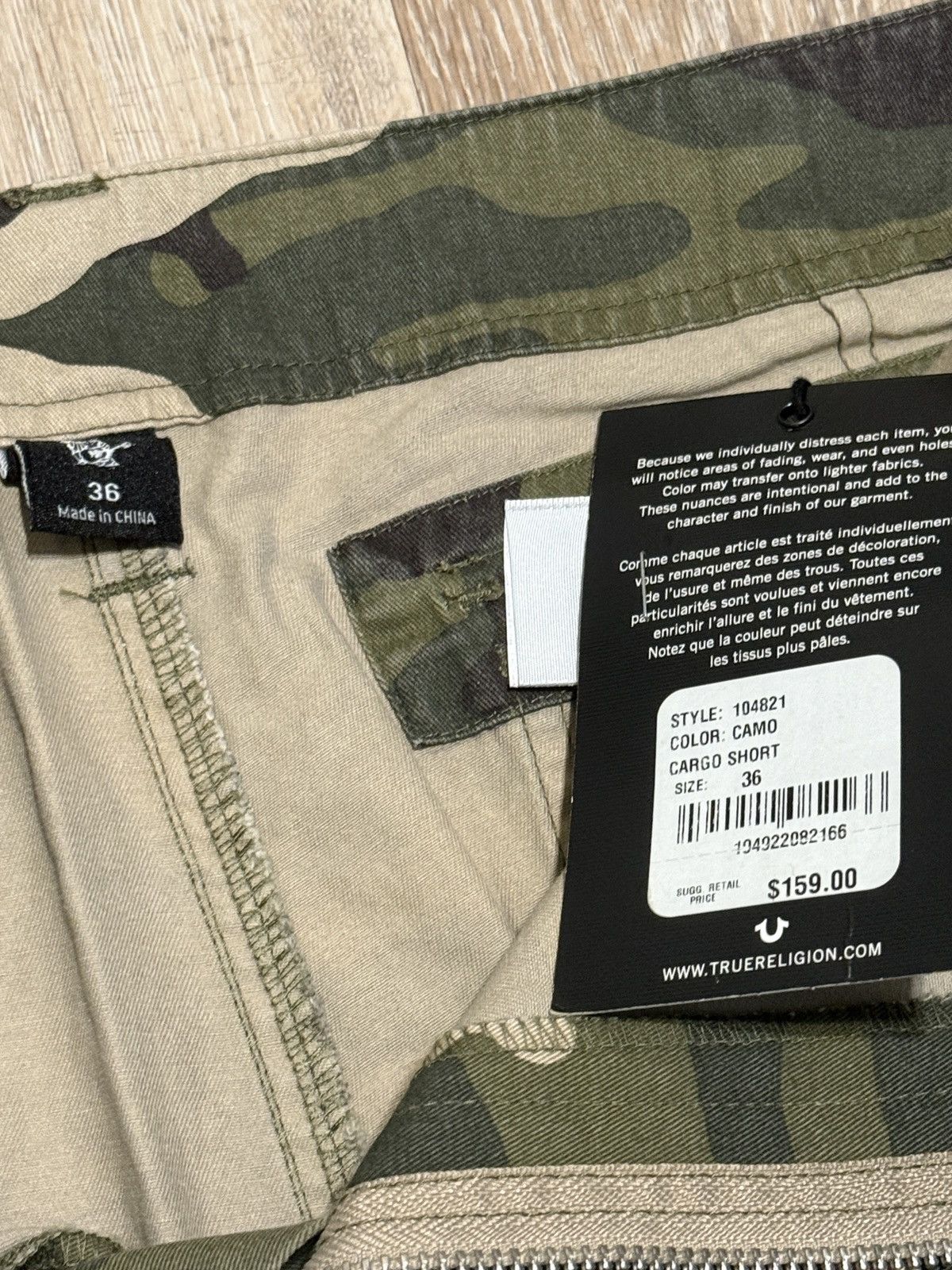 True Religion True Religion Camo Cargo Shorts Size US 36 / EU 52 - 3 Thumbnail