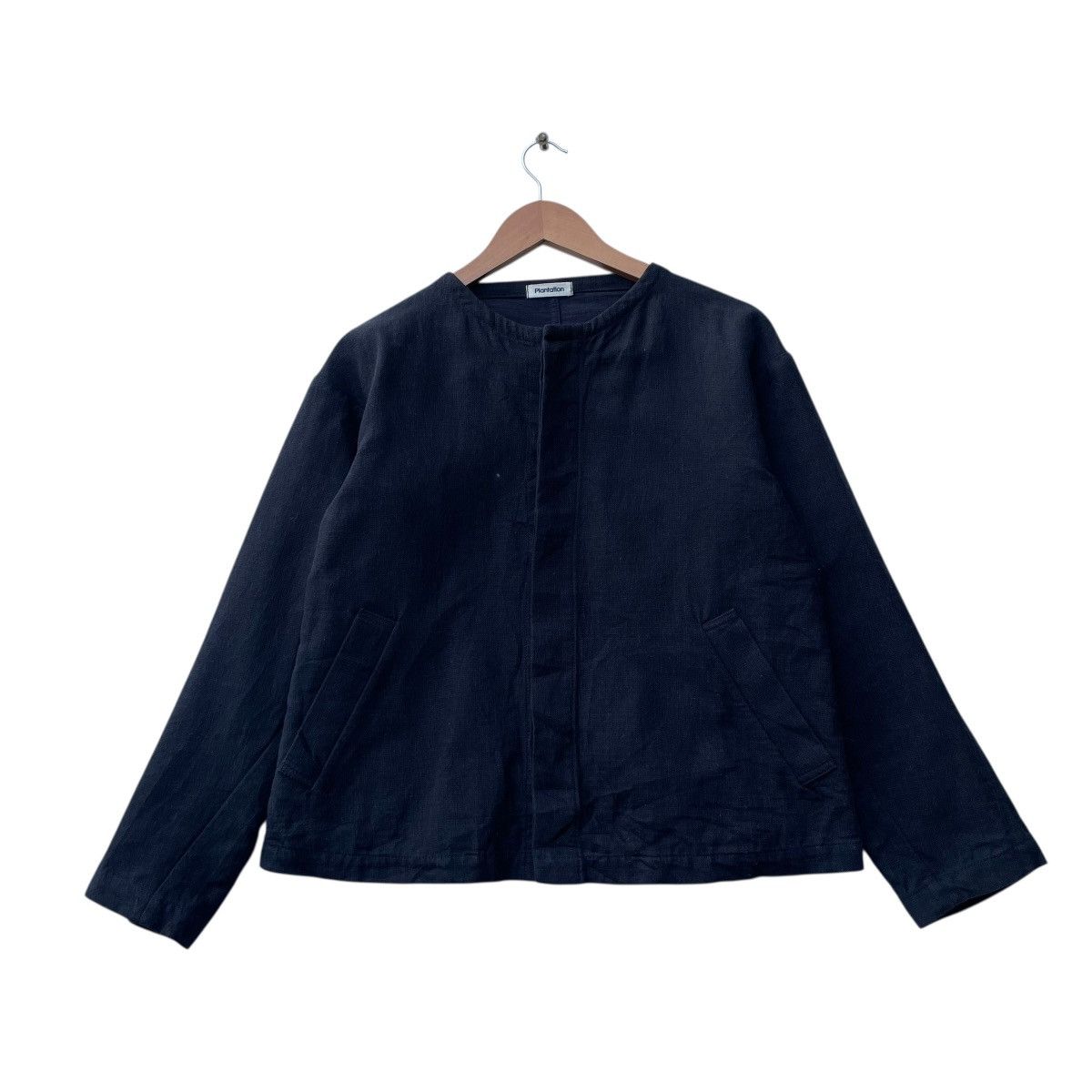Issey Miyake 💥Vintage Plantation Hidden Button Collar Less Dual Pocket Size M / US 6-8 / IT 42-44 - 1 Thumbnail