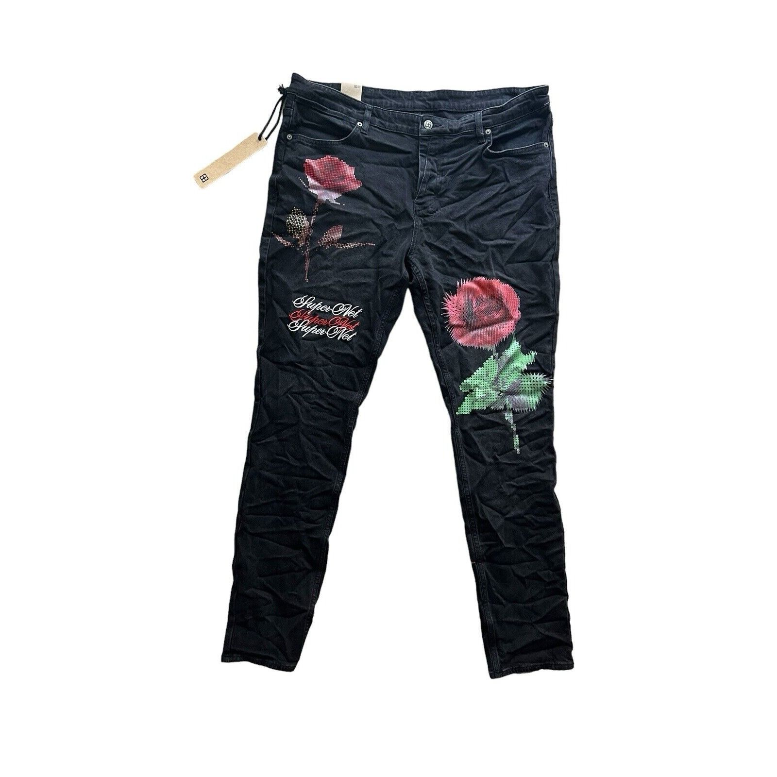 Ksubi Jeans Mens Van Winkle Skinny Leg Black $260 Size 40/32