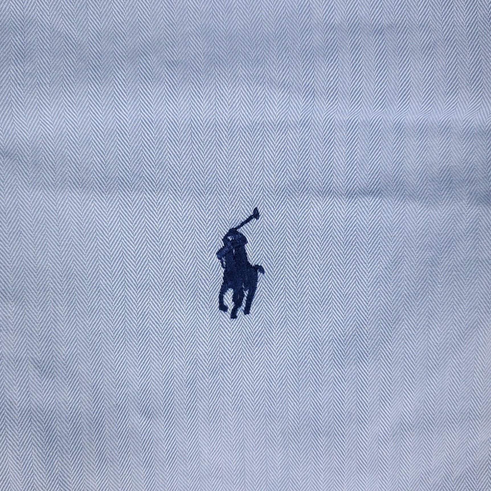Ralph Lauren Ralph Lauren Dress Shirt Mens Size 17 Blue Long Sleeve Button Down Classic Size 46R - 2 Thumbnail