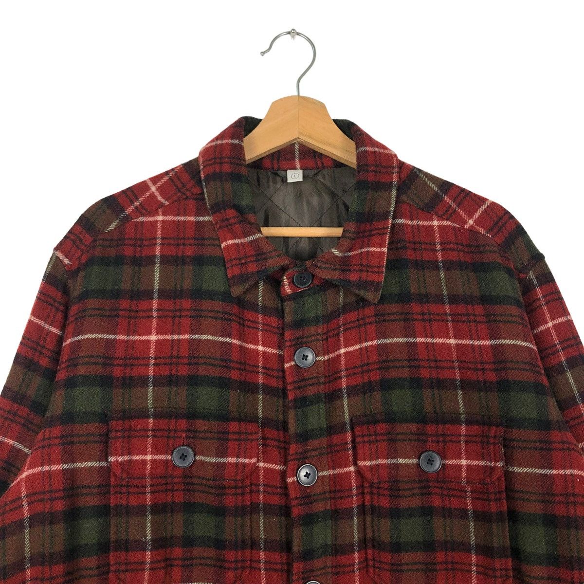 Flannel 🔥VINTAGE FLANNEL JACKET UNIQLO ISSEY MIYAKE TARTAN Size US L / EU 52-54 / 3 - 3 Thumbnail