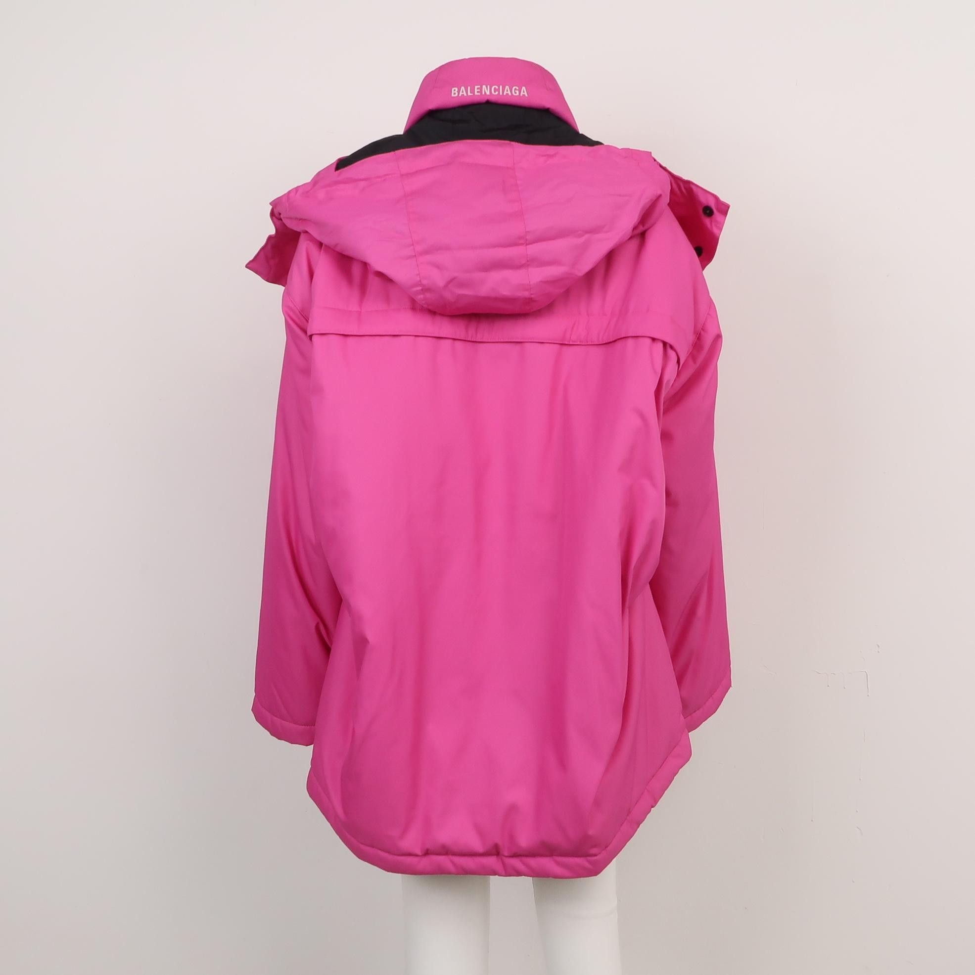 Balenciaga Balenciaga XS Pink Hooded Padded Jacket Size XS / US 0-2 / IT 36-38 - 1 Thumbnail
