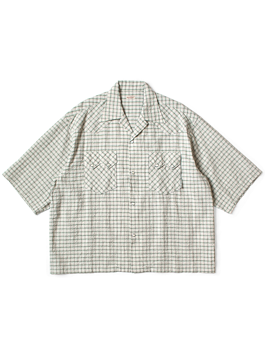 Kapital Kapital Linen Soccer Check Open Collar Western BIG Shirt Size US M / EU 48-50 / 2 - 1 Preview