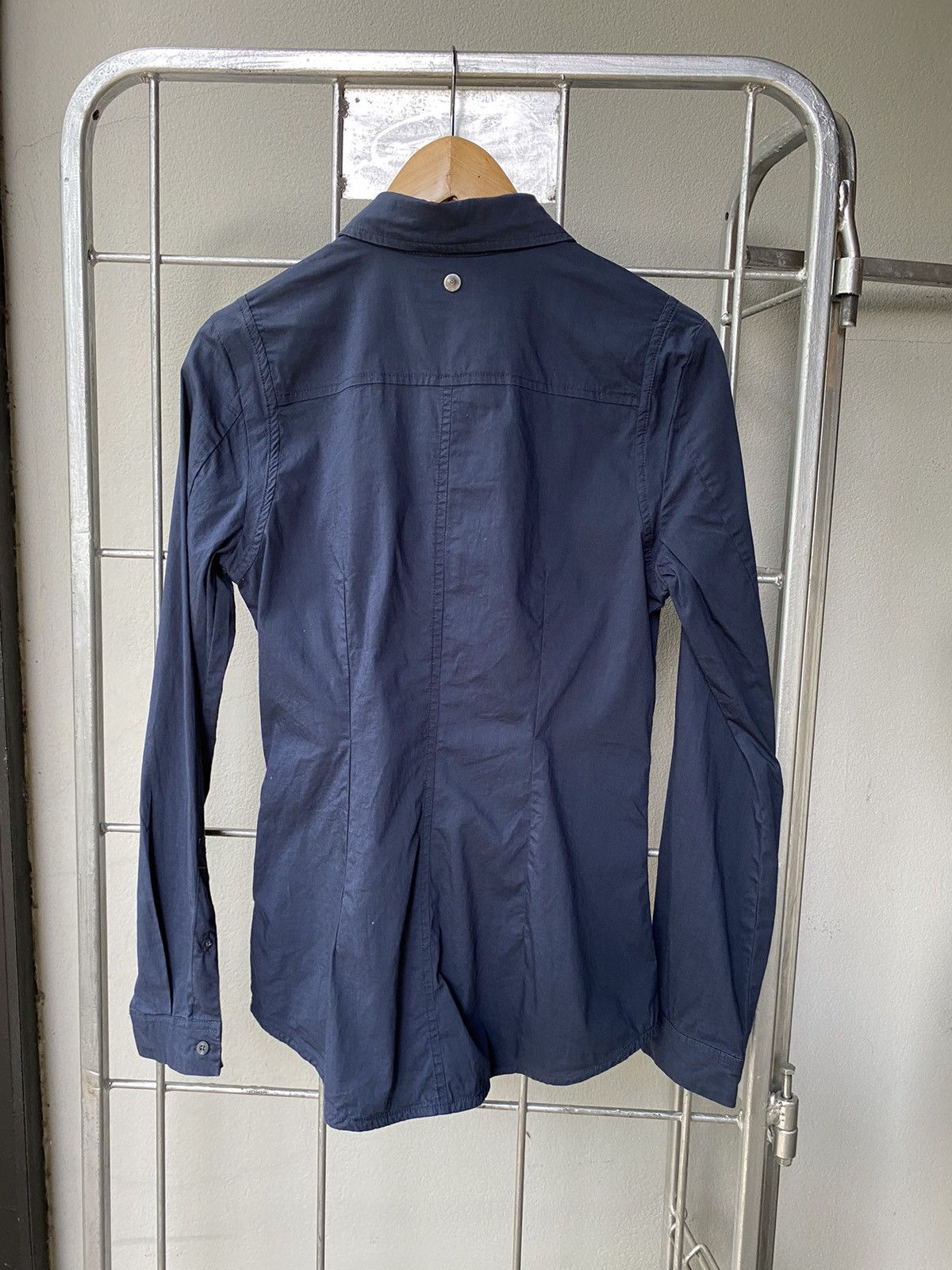 Diesel DIESEL Slim-Fit Blue Long Sleeve Shirt for Women Size M / US 6-8 / IT 42-44 - 15 Thumbnail