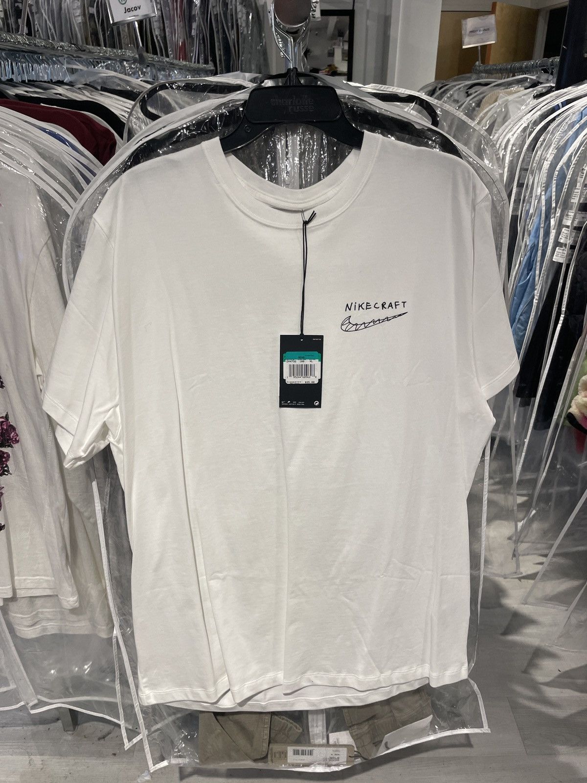 【Nike x Tom Sachs】 Nikecraft Studio T-Shirt White ✔️Nike x Tom Sachs Nikecraft Studio White Tee Shirt Medium