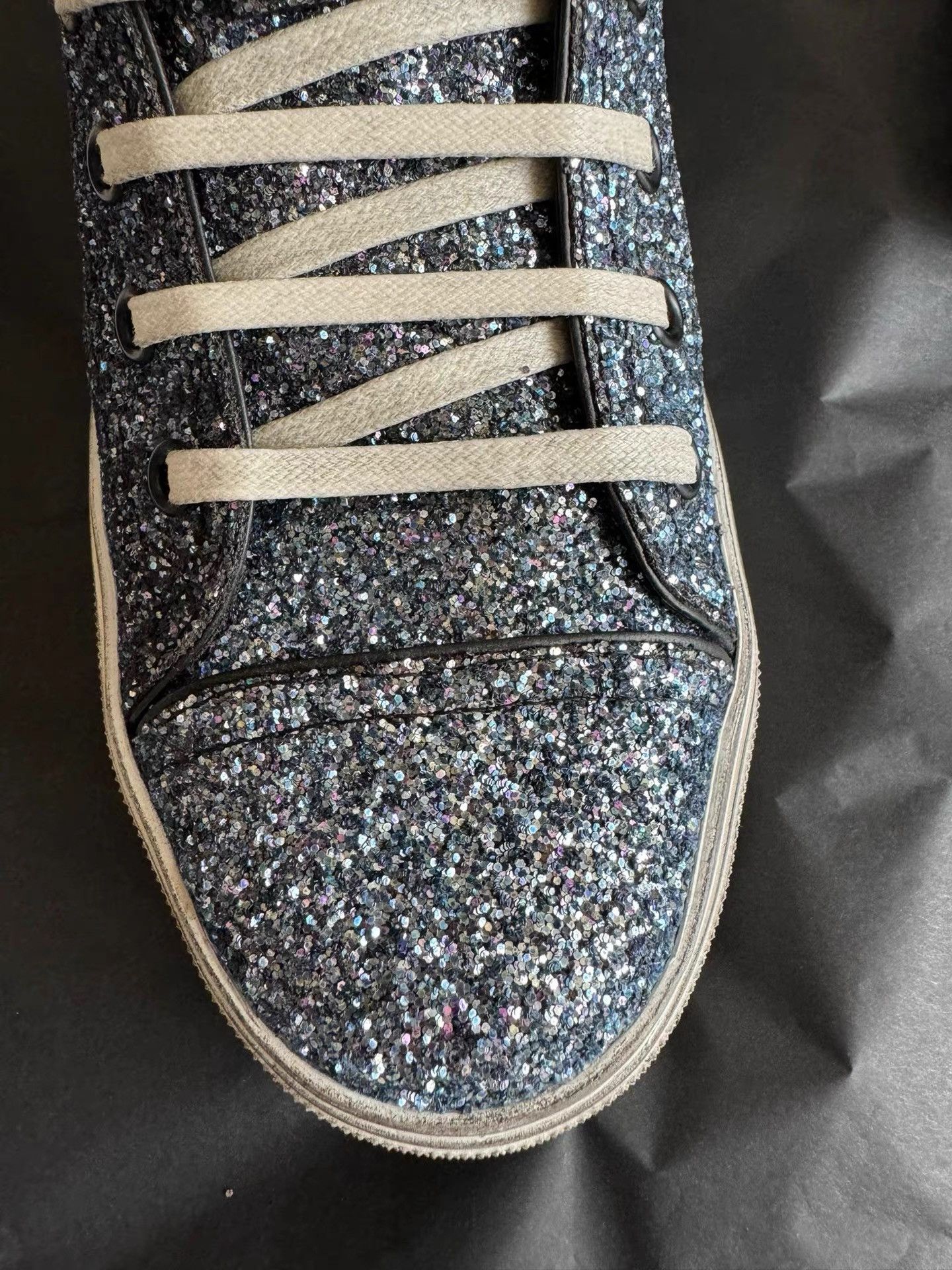Saint Laurent Paris Saint Laurent Glitter Sneakers K33 Size US 7 / EU 40 - 5 Thumbnail