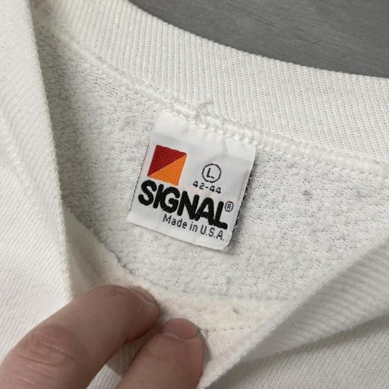 Signal Sport Vintage Made in USA It Matters White 90s Sweatshirt Large Size US L / EU 52-54 / 3 - 4 Thumbnail