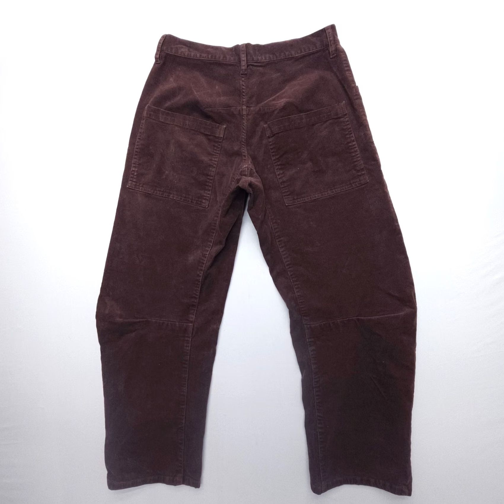 Nili Lotan Nili Lotan Shon Pants Wide-Leg Corduroy Merlot 2 High Rise USA Women Vintage No Size 26" / US 2 / IT 38 - 2 Thumbnail