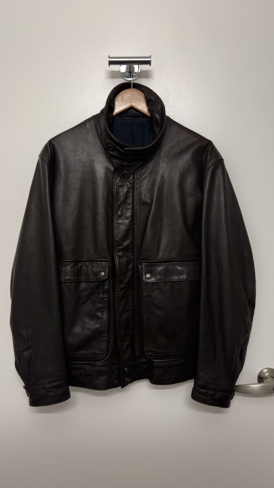Lemaire Lemaire fw14 leather blouson Size US M / EU 48-50 / 2 - 1 Thumbnail