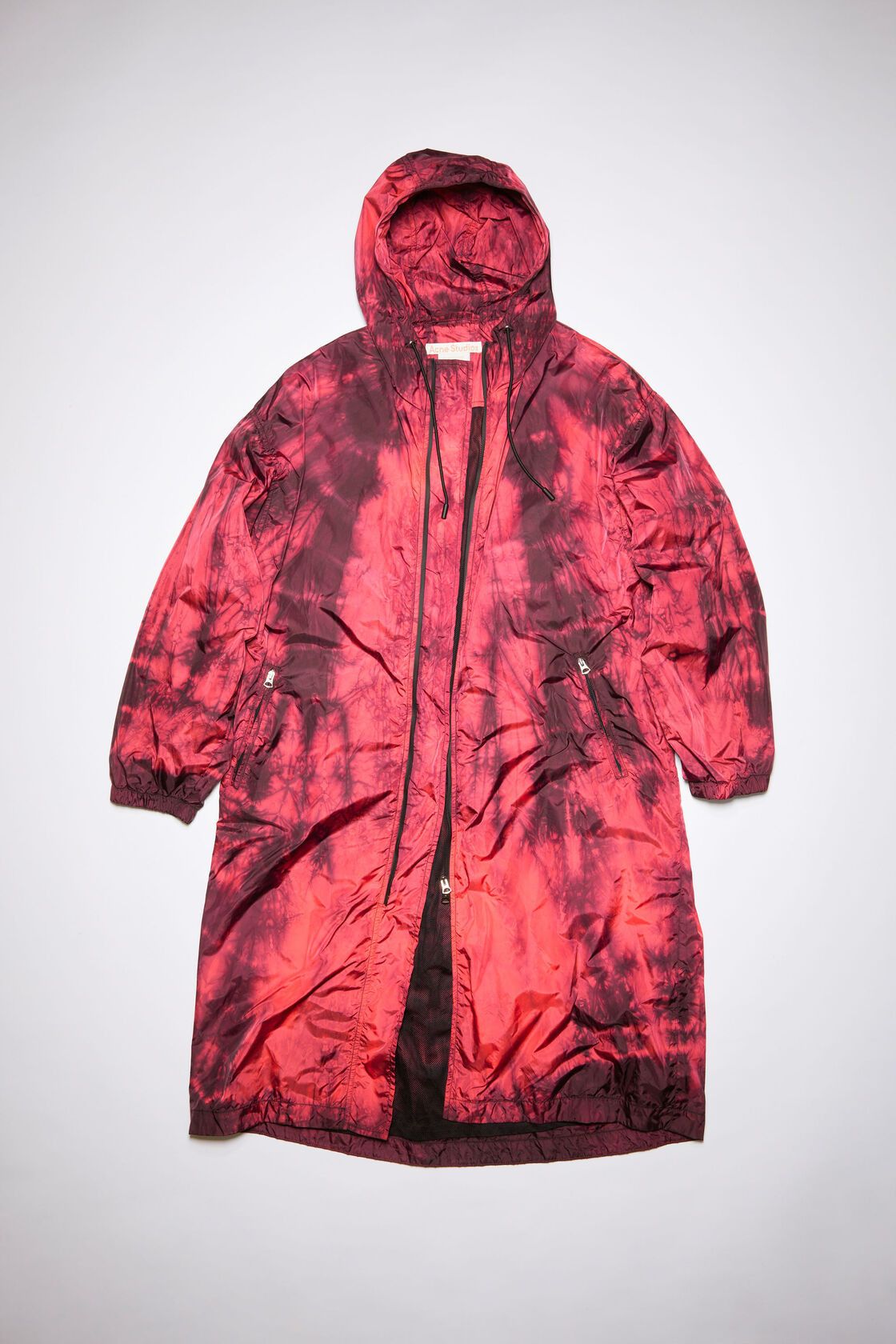 image of Acne Studios Pink Long Parka in Bright Pink, Men's (Size XS)