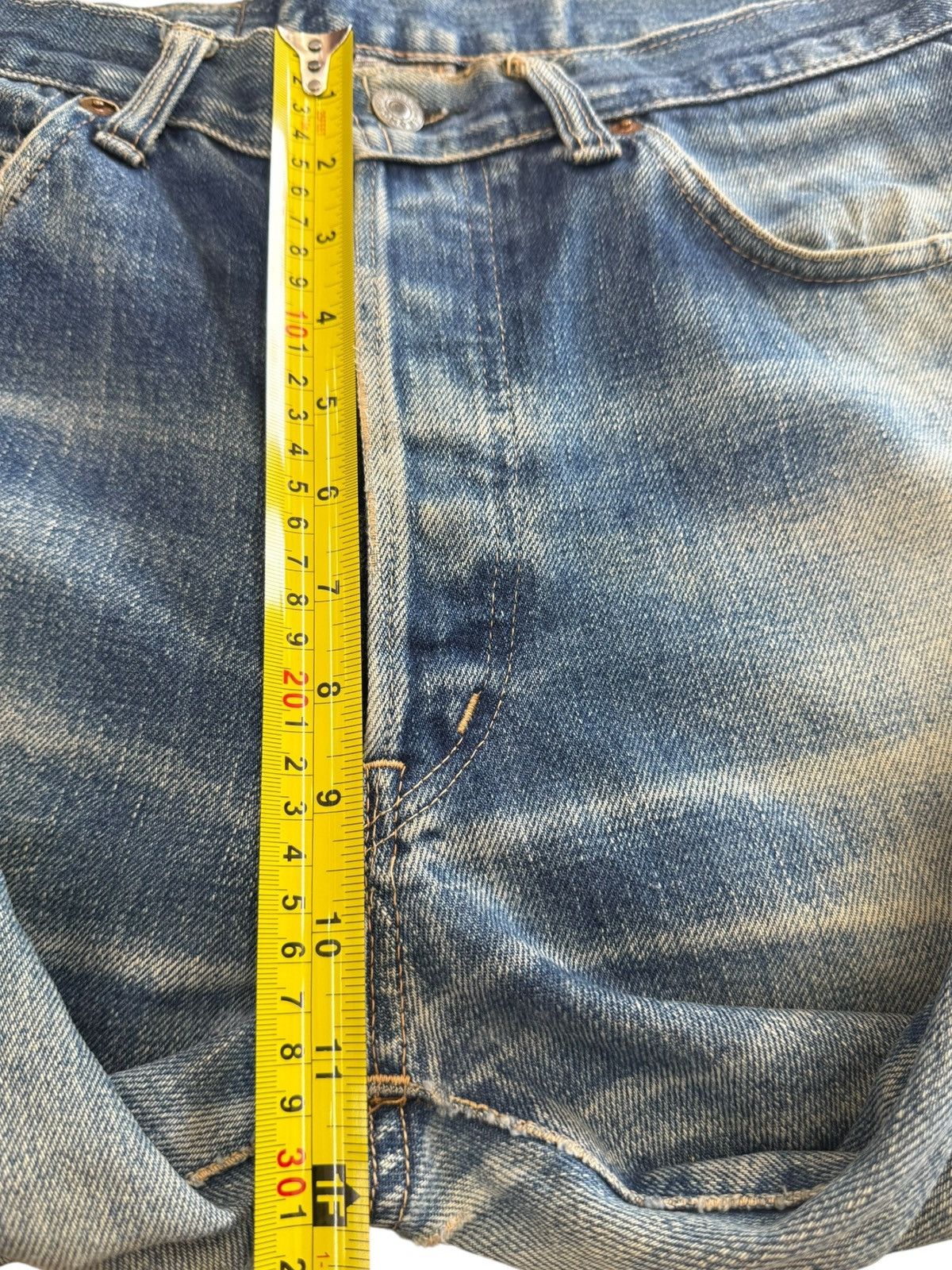 Pure Blue Japan HR Market Faded Wash Style Loose Jeans Size US 31 - 11 Thumbnail