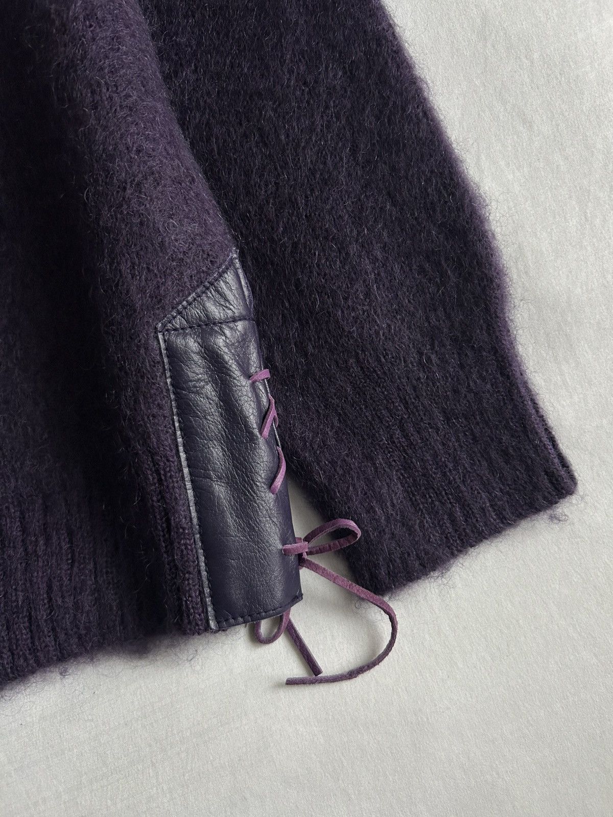 Needles Needles Mohair Cardigan Purple Wool Made in Japan Size US M / EU 48-50 / 2 - 3 Thumbnail
