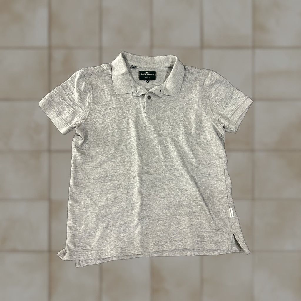 Rodd & Gunn Rodd & Gunn polo shirt Mens Medium gray cotton short sleeve sport fit casual Size US M / EU 48-50 / 2 - 1 Thumbnail
