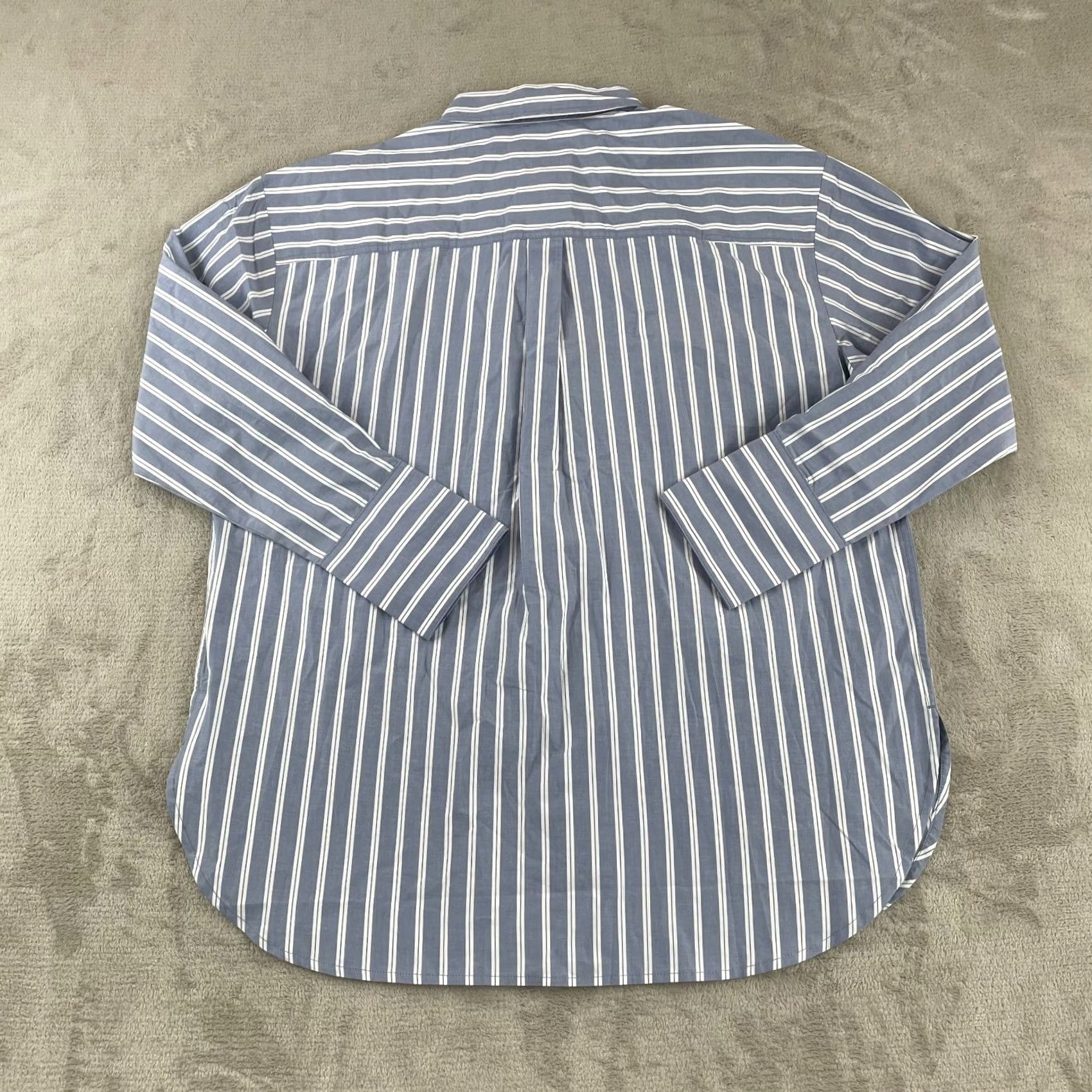 Banana Republic Banana Republic Shirt Men Medium Blue Striped Long Sleeve Office Preppy NWT Size US M / EU 48-50 / 2 - 4 Thumbnail