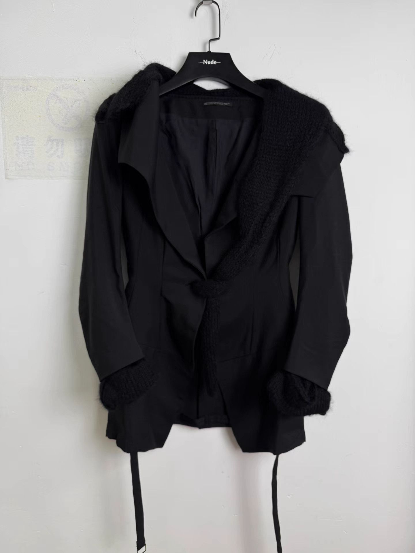 Yohji Yamamoto Yohji Yamamoto Vintage Layered Wool Blazer K20 Size XS / US 0-2 / IT 36-38 - 4 Thumbnail