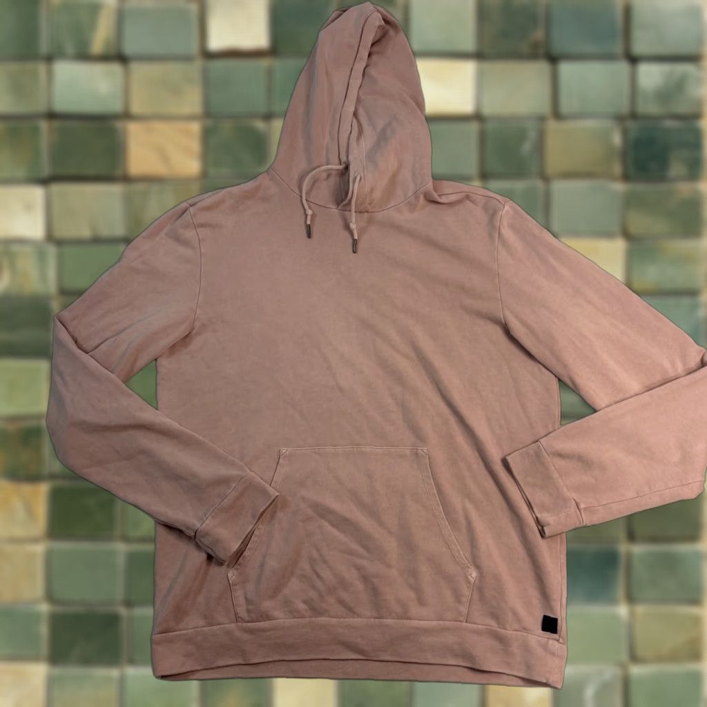IKKS IKKS Men’s Pink Grunge Surfer Cotton Hoodie Jumper XL Pullover Crew Neck Hooded Logo Knit Sweatshirt Ice Pink Cotton All Seasons Mens Regular Edition Size US XL / EU 56 / 4 - 1 Thumbnail