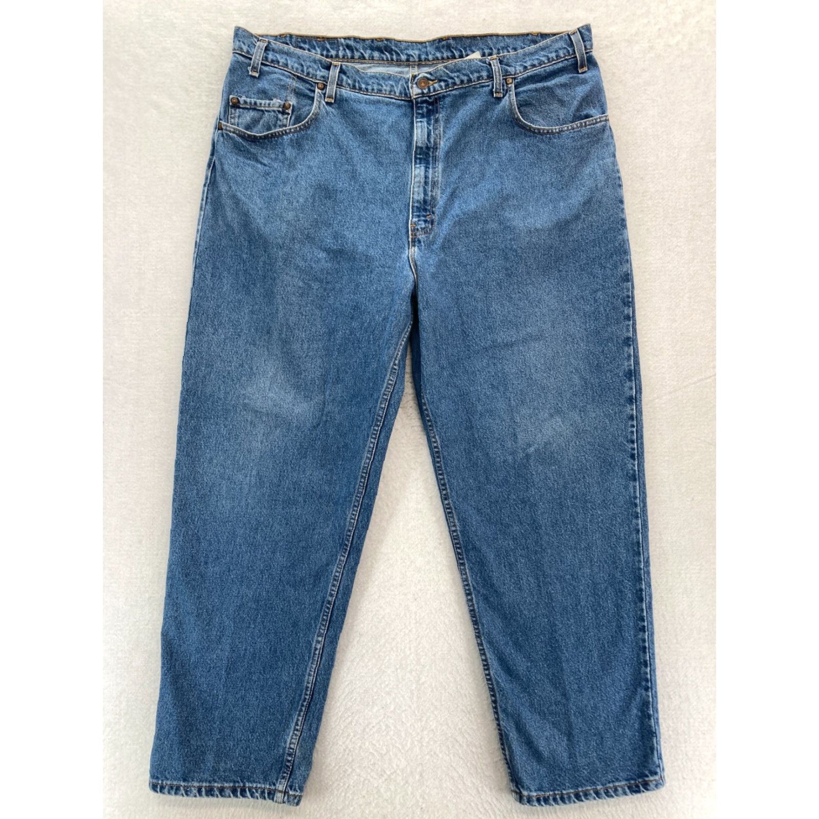 Levi's VINTAGE Levi's Jeans 545 Mens 44x30 Blue Denim 90s Tapered Loose Fit 1998 Mens Size US 44 / EU 60 - 2 Thumbnail