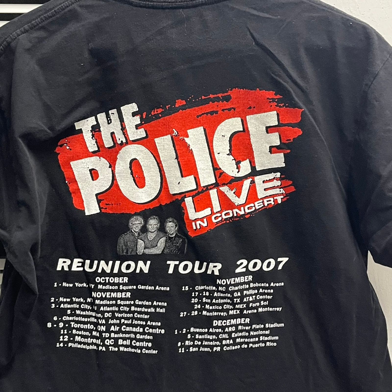 Band Tees 2007 The Police Live in Concert Band Tshirt Medium Size US M / EU 48-50 / 2 - 8 Thumbnail