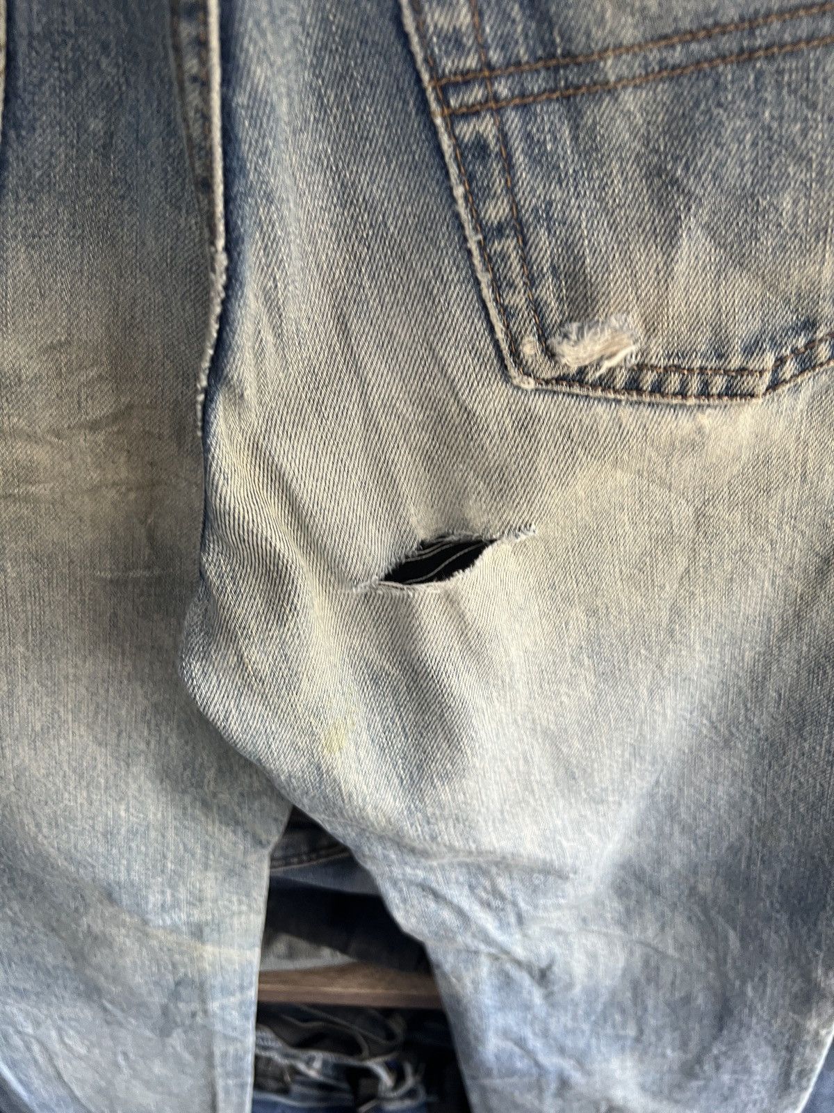 Big John 🔥Vintage Big John Distressed Denim Size US 28 / EU 44 - 13 Thumbnail