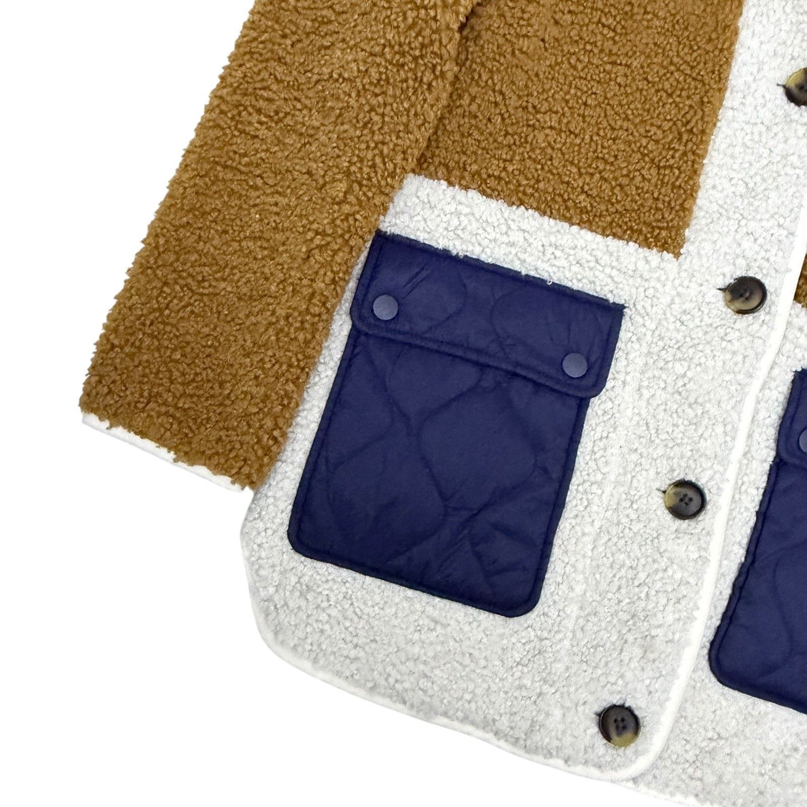 Boden BODEN Sherpa Fleece Jacket BORG QUILTED COAT Winter Small Size S / US 4 / IT 40 - 7 Thumbnail