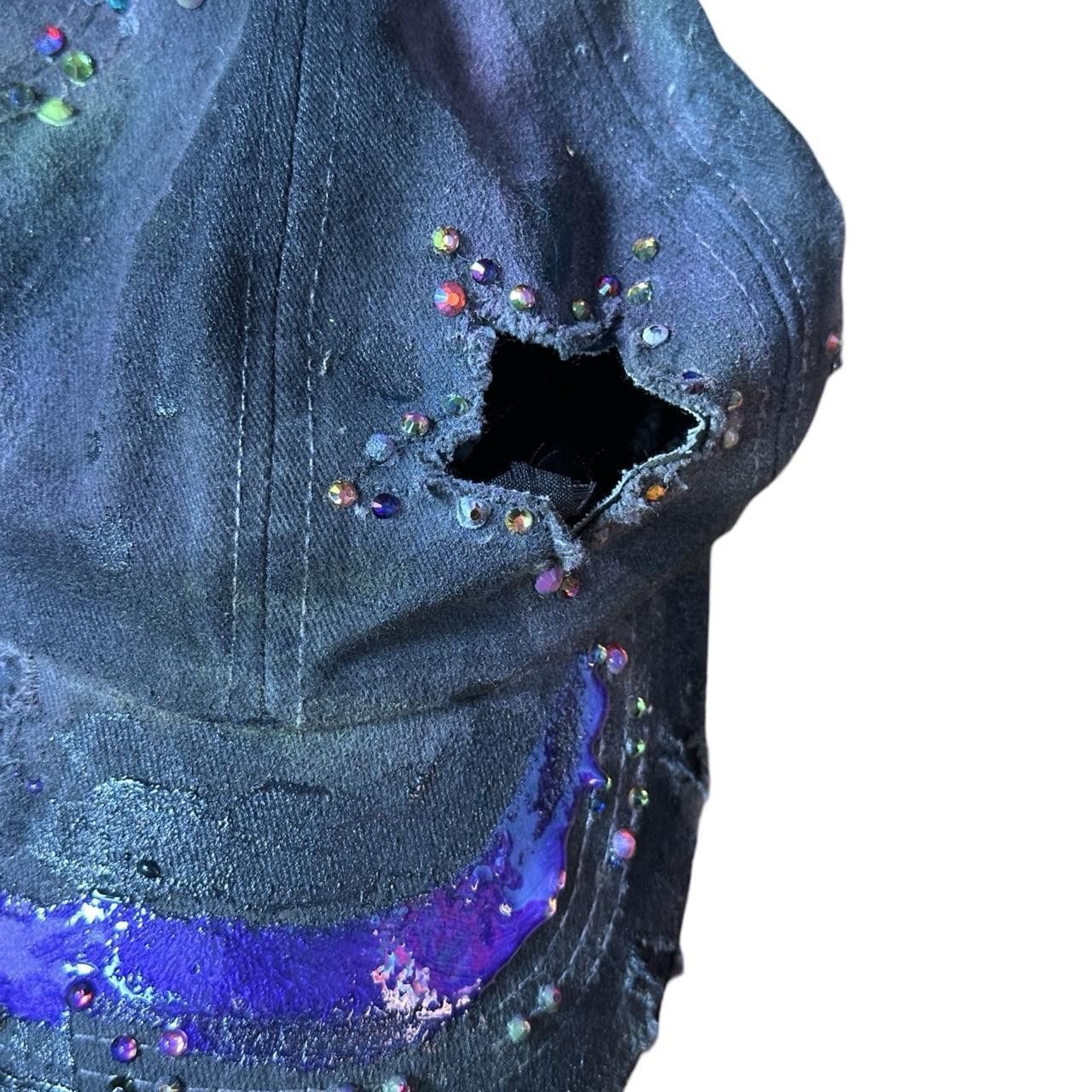 Other ASTROBOI* 'Shooting Stars' Black Rhinestone Y2K Hat Size ONE SIZE - 5 Thumbnail