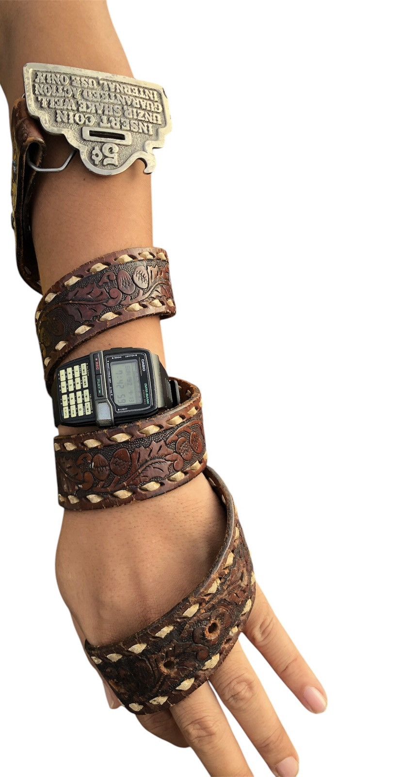 Leather × Vintage VINTAGE LEATHER BELT THE GREAT CHICAGO Size 32 - 1 Thumbnail