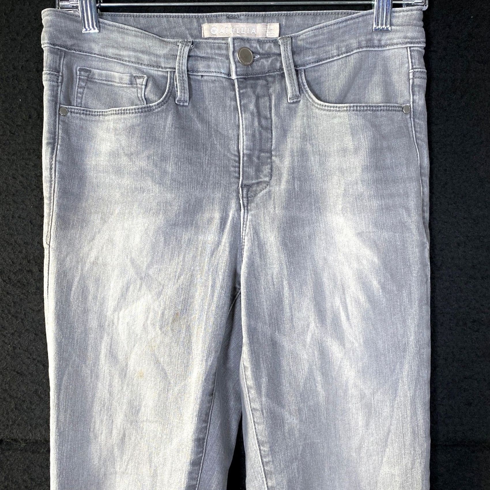 Athleta Athleta Womens Jeans Gray Denim Sculptek Mid Rise Slim Stretch 8 Size 30" / US 8 / IT 44 - 2 Thumbnail