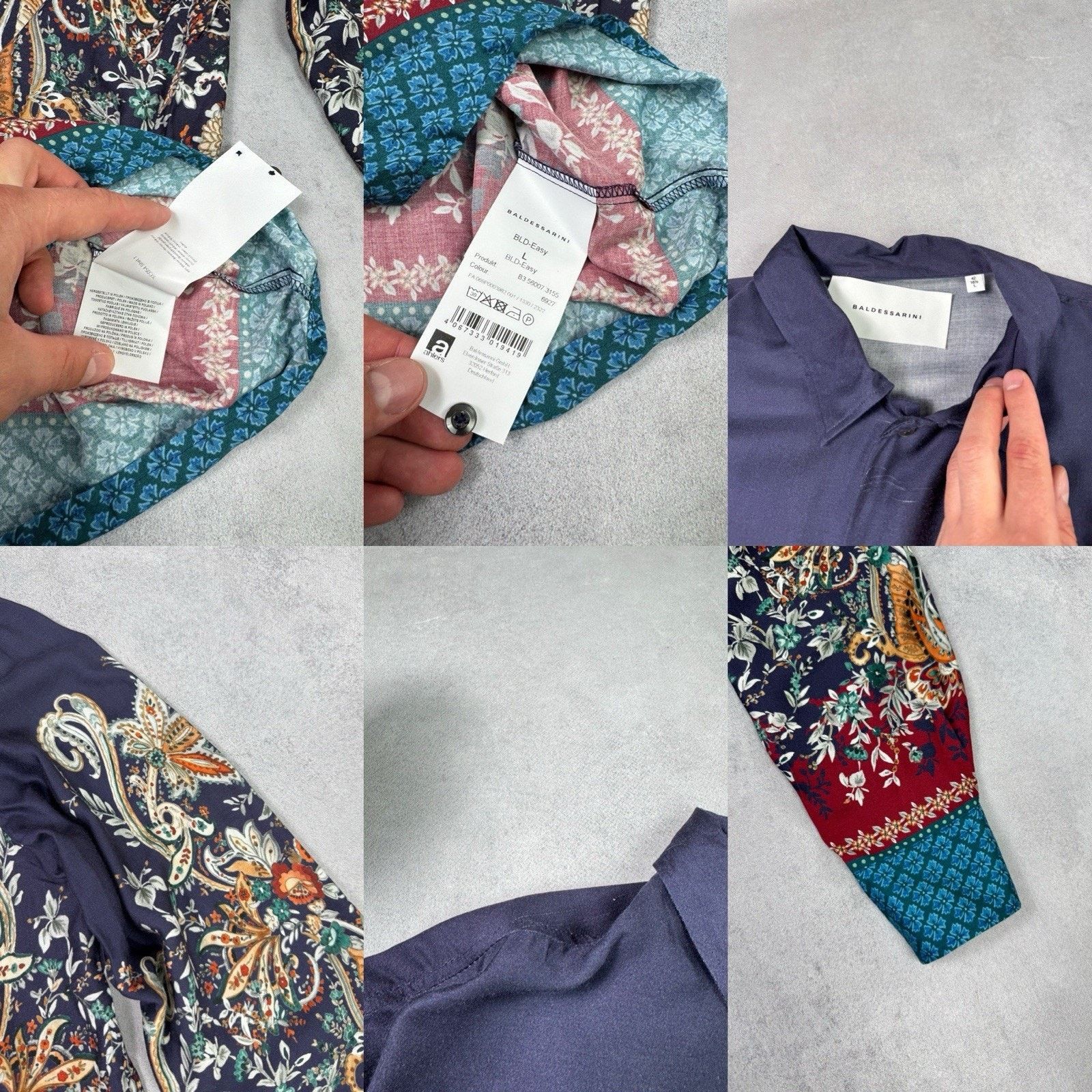Baldessarini Baldesarini Men Button Up Shirt Multicolour Size L Viscose Size US L / EU 52-54 / 3 - 22 Thumbnail