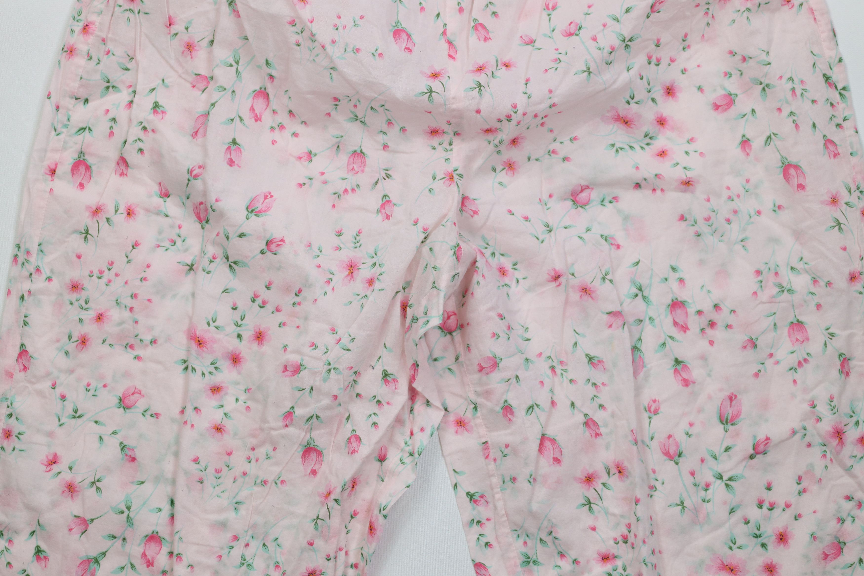 Victoria's Secret Vintage Y2K Victorias Secret Floral Sleep Capris Pants Size 32" / US 10 / IT 46 - 3 Thumbnail