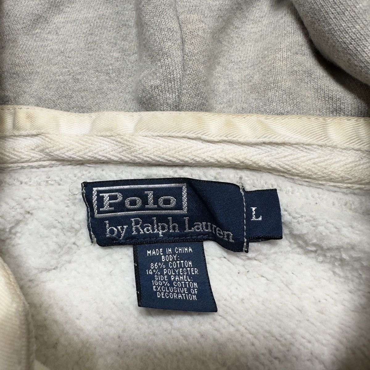 Polo Ralph Lauren × Vintage Vintage Polo hoodie Size US L / EU 52-54 / 3 - 4 Thumbnail