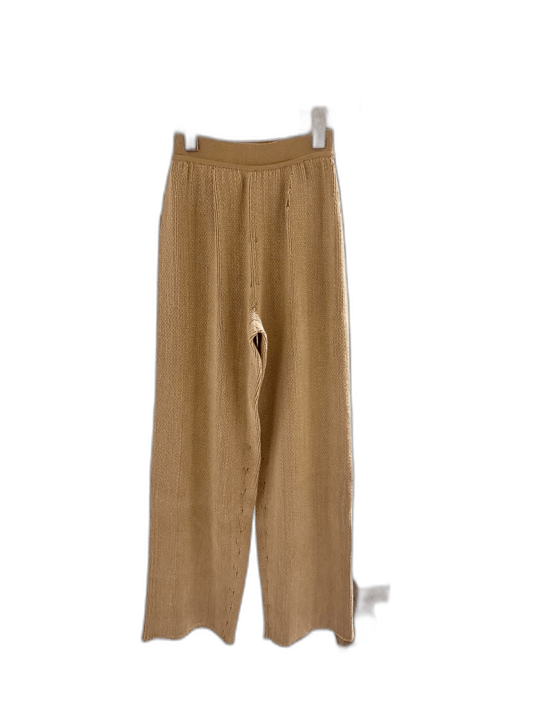 Loro Piana Loro Piana Women's Sand Knit Ankle Pants - dmc Size 28" / US 6 / IT 42 - 1 Thumbnail